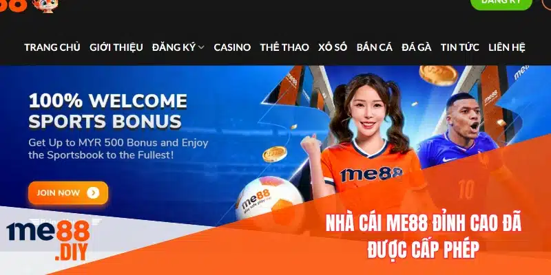 Nhà cái ME88 đỉnh cao đã được cấp phép